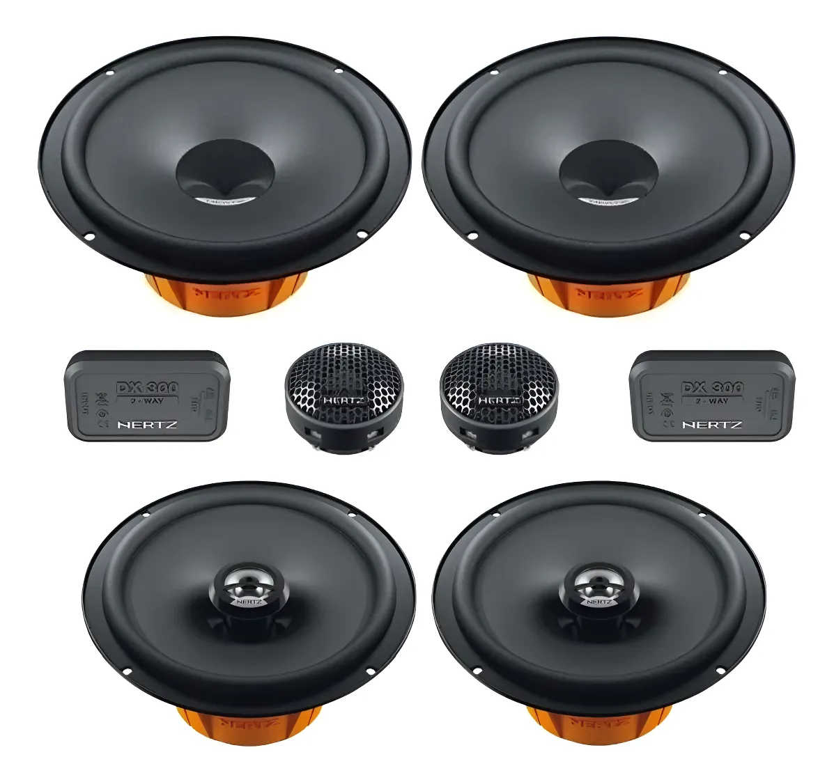 Som Automotivo Kit 2 Vias Hertz Dsk165 E Coaxial Dcx 165