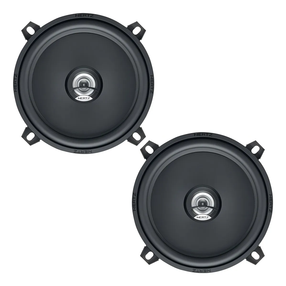 Par De Alto Falante Coaxial Hertz Dcx 130.3 Dieci 5'' 80wrms Cor Laranja e Preto