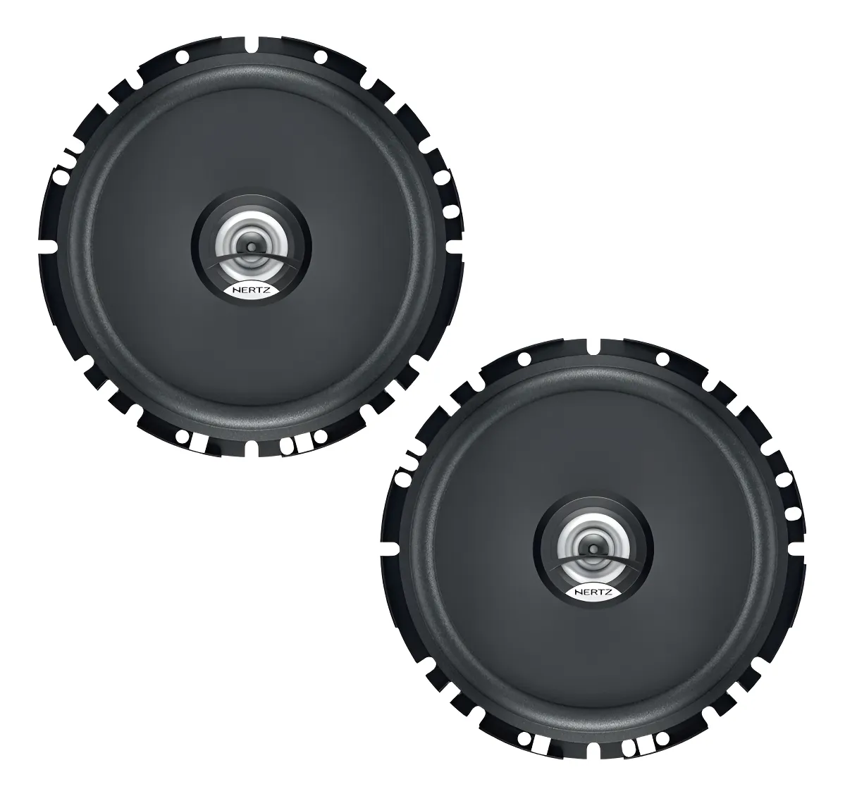 Kit Alto Falante Sq Original Hertz Coaxial Dieci Dcx 170.3 Preto