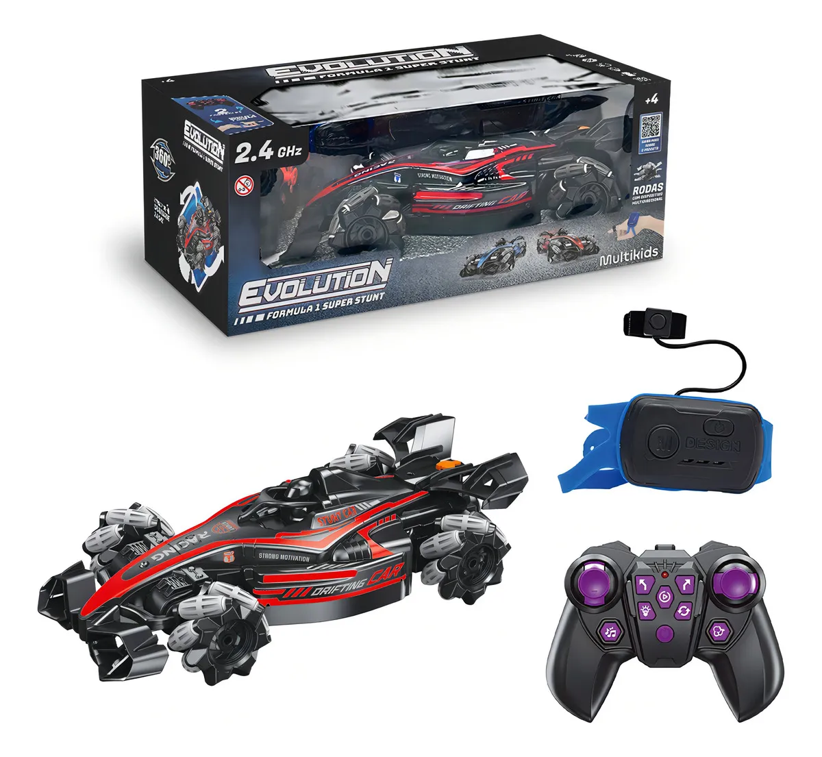 Carro De Formula 1 De Controle Remoto Multikids - Br2368 Cor Vermelho
