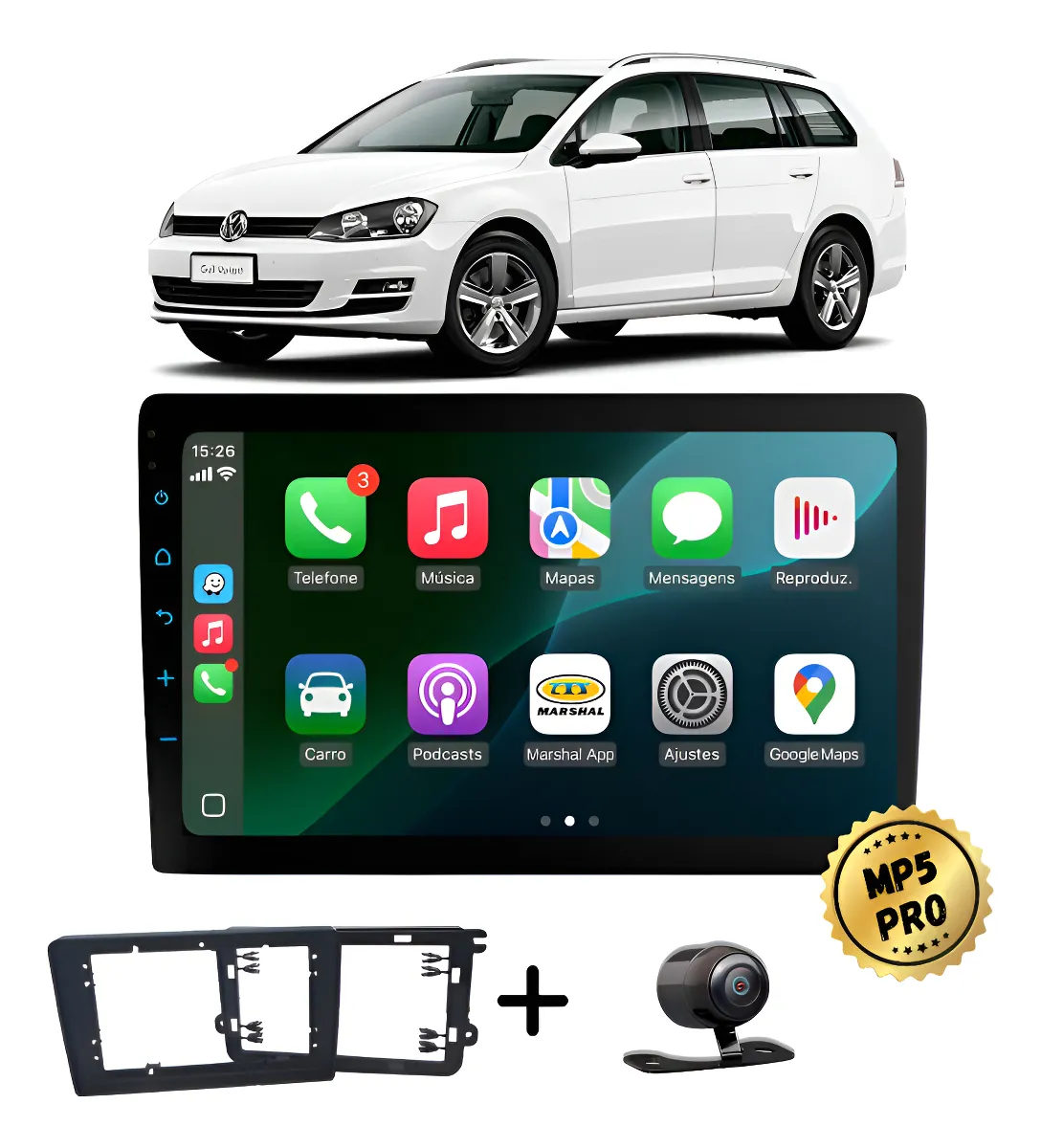 Kit Multimidia Mp5 Pro+ 9' Passat E Variant 2010 2011 À 2015