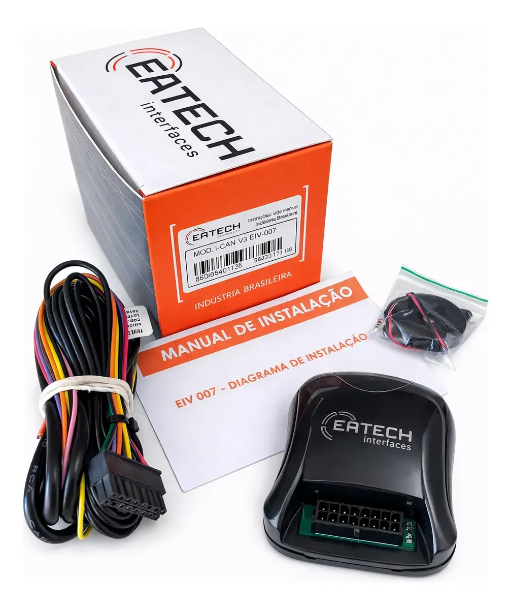 Interface Can Comando De Volante Eatech Eiv-007 Carro Redecan